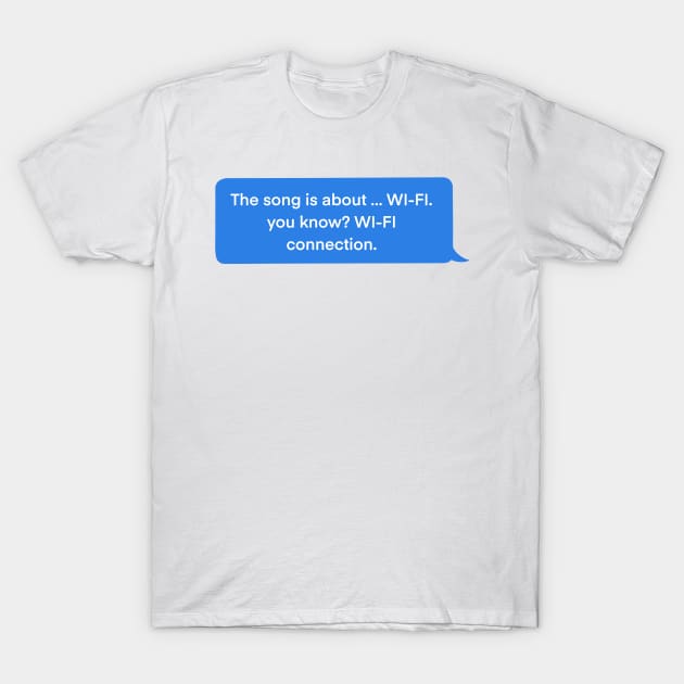 Bang Chan Connected speech bubble (white) T-Shirt by thevampywolf